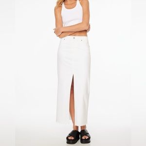 White Denim maxi skirt Sz S